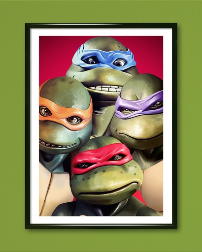[P-TORTUE-L50H70] Ninjas Turtles